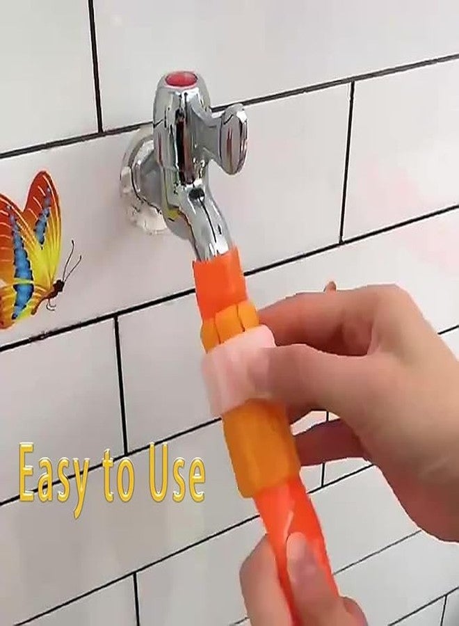 SHOPECOM وصلة أنابيب SHOPECOM، وصلة خرطوم الحديقة، وصلة سريعة لأنابيب المياه، وصلة خرطوم مياه بلاستيكية، وصلة سريعة الفك لأنابيب المياه العالمية لتركيب خرطوم الحديقة (قطعتان) - Image 5